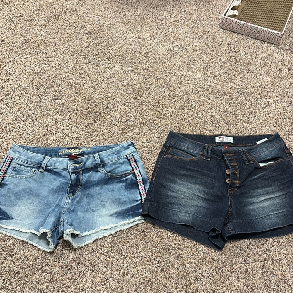 Lot of two Jean shorts, both size 9,